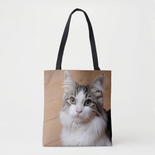 Kat Lover Persoonlijke foto Tote Bag (Voorkant)