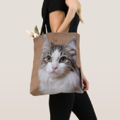 Kat Lover Persoonlijke foto Tote Bag (Dichtbij)