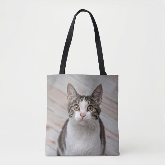 Kat Lover Persoonlijke foto Tote Bag (Voorkant)