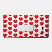 Kat Lover Red Heart en Paws Classic Bureaumat (Keyboard & Muis)