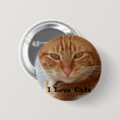 Kat Lover_ Ronde Button 5,7 Cm (Voorkant /achterkant)