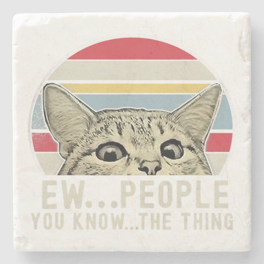 Kat Lover Stone Onderzetter | Lover Stone Onderzet (Voorkant)