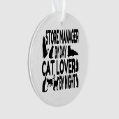 Kat Lover Store Manager Ornament (voorkant)