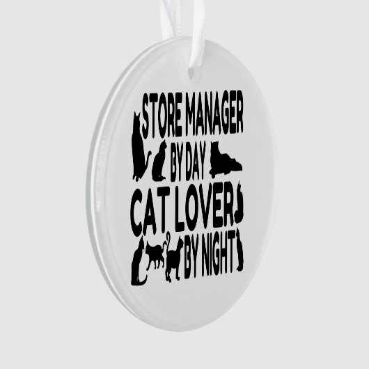 Kat Lover Store Manager Ornament (voorkant)