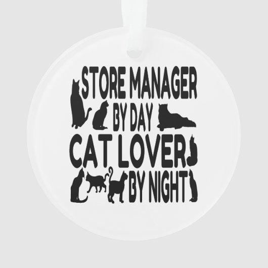 Kat Lover Store Manager Ornament (achterkant)