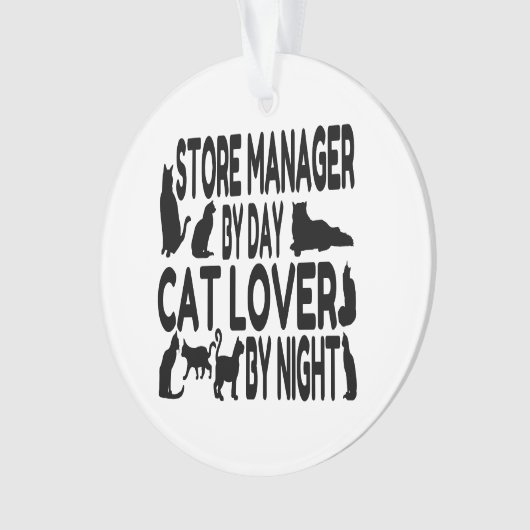 Kat Lover Store Manager Ornament (voorkant)