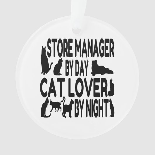 Kat Lover Store Manager Ornament (voorkant)