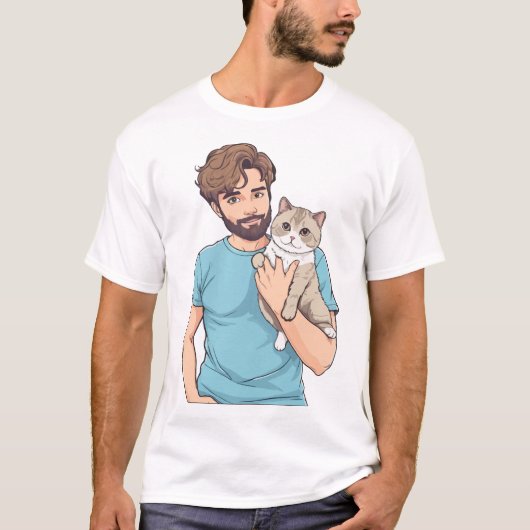 Kat Lover T shirt (Voorkant)