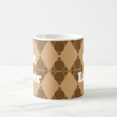 Kat Lover Wildcat Pattern Geometric Diamond Koffiemok (Center)