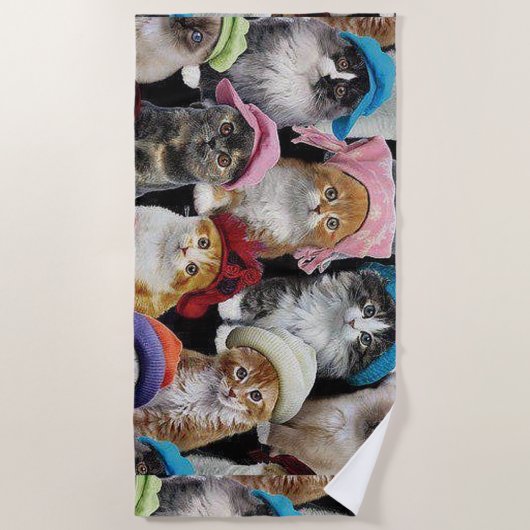 Kat Lovers Beach Towel Strandlaken (Voorkant)