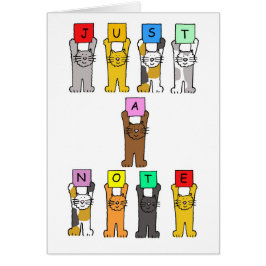 Kat Lover's Blank Note Kaart