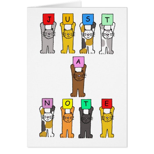 Kat Lover's Blank Note Kaart (Voorkant)