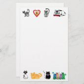 Kat Lovers Briefpapier papier (Voorkant / Achterkant)