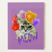 Kat Lovers Cute Meow Personated Planner (Achterkant)
