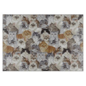 Kat Lovers getemperd glas Snijplank (Voorkant)