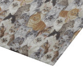 Kat Lovers getemperd glas Snijplank (Hoek)
