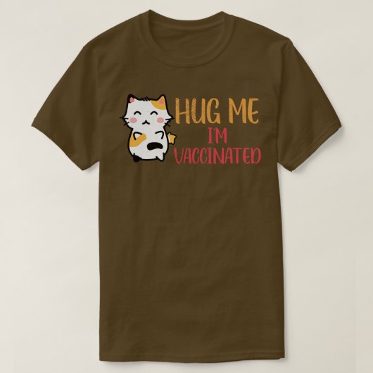Kat Lovers gevaccineerd Cute Animal SelfCare T-shirt (Design voorkant)
