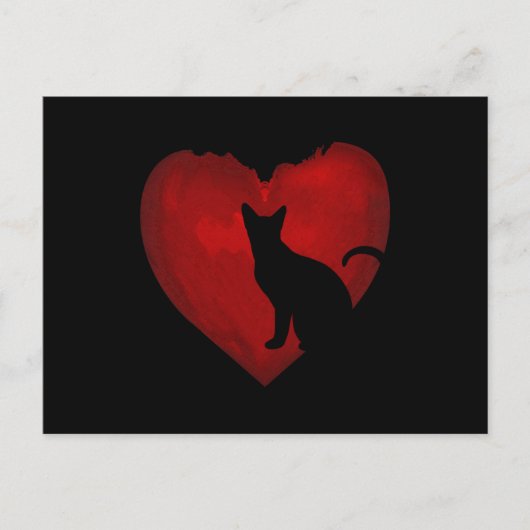 Kat Lovers harten Valentijnsdaggeschenken voor paa Briefkaart (Voorkant)