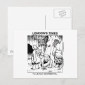 Kat-Lovers "Meownderthals" Offbeat Cartoon Gifts Briefkaart (Voorkant / Achterkant)