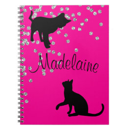 Kat Lovers Moderne Roze Spots Persoonlijk Notitieboek