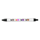 Kat Lovers Pen: "Liefde voor maaien" Zwarte Inkt Pen (Voorkant)