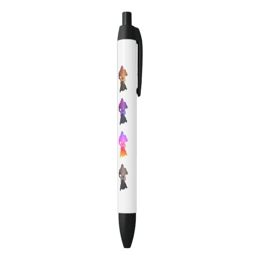 Kat Lovers Pen: "Liefde voor maaien" Zwarte Inkt Pen (Achterkant (Verticaal))
