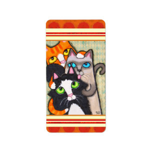 Kat Lover's sticker / Etiketten