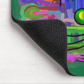 Kat Lovers "The Curious Abstract Cat" Art Muismat (Hoek)