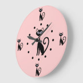 Kat Lovers Wall Clock Grote Klok (Hoek)
