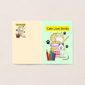 Kat Loves Books Folie Kaarten (Binnen)