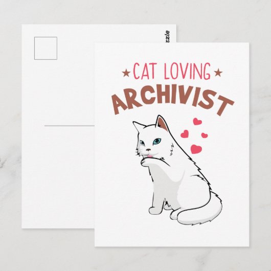 Kat Loving Archivist Briefkaart (Voorkant / Achterkant)