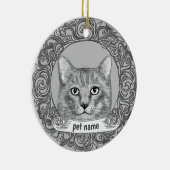 Kat Loving Memory versiersel Keramisch Ornament (Rechts)