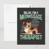 Kat Loving Stone Massage Therapist Kat Fan Briefkaart (Voorkant / Achterkant)