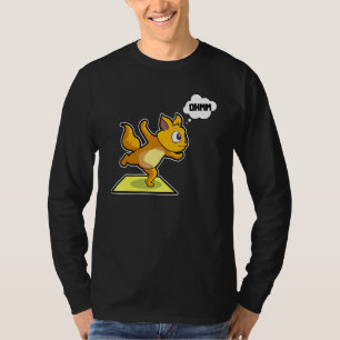 Kat Luiaard Yoga Houdingen Sport Gymnastiek Ohm Ha T-shirt