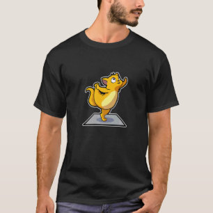 Kat Luiaard Yoga Houdingen Sport Turnen Ohm Hartsl T-shirt