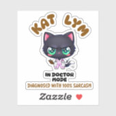 Kat Lym In Doctor Mode  Sticker (Vel)