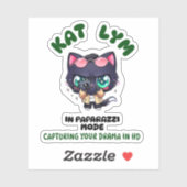 Kat Lym In Paparazzi Mode Sticker (Vel)