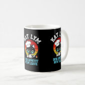 Kat Lym Sarcastic Chef Cat - Bon Appetit Now Leave Koffiemok (Voorkant rechts)