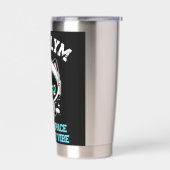 Kat Lym Space: Lost in Space Found My Vibe Geïsoleerde Drinkbeker (Links)