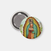Kat Maagd van Guadalupe Magneet (Voorkant / Achterkant)