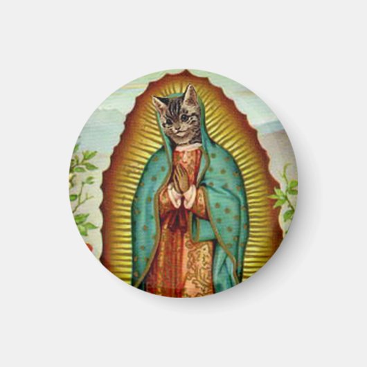 Kat Maagd van Guadalupe Magneet (Voorkant)