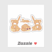 Kat maakt biscuits - Bakliefhebber ontwerp Sticker (Vel)