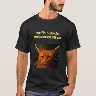 Kat maakte selfie in de metro Grappig meme-idee T-shirt