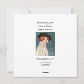 Kat Madonna en kind, heilige familie, kerstkaart (Achterkant)