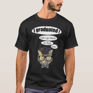 Kat Mag Ik Terug Naar Bed Grappige Afstudeer T-shi T-shirt