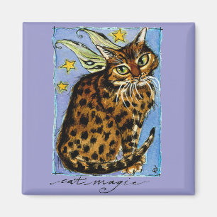 Kat magische fantasie ocicat magnet
