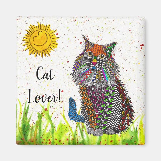 Kat Magneet 2" (Voorkant)