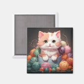 Kat-magneet Magneet (Voorkant / Achterkant)