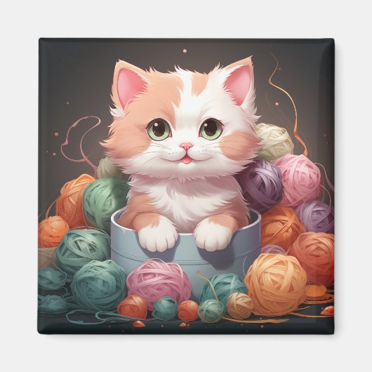Kat-magneet Magneet (Voorkant)