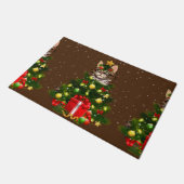 Kat Maine Coon Cat Xmas Bastruitjes Lat Lover Ugly Deurmat (Schuin)